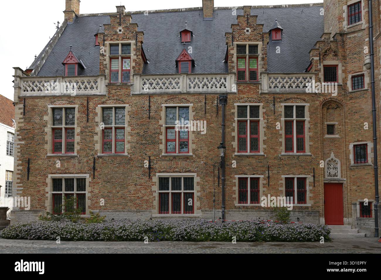 Gruuthusemuseum in der historischen Altstadt von Brügge, Seitenflügel, UNESCO-Weltkulturerbe, Flandern, Belgien Stockfoto
