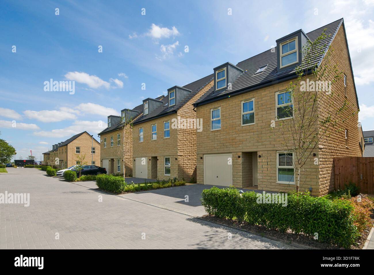 New Housing Development in East Leeds, West Yorkshire, Nordengland, Großbritannien Stockfoto