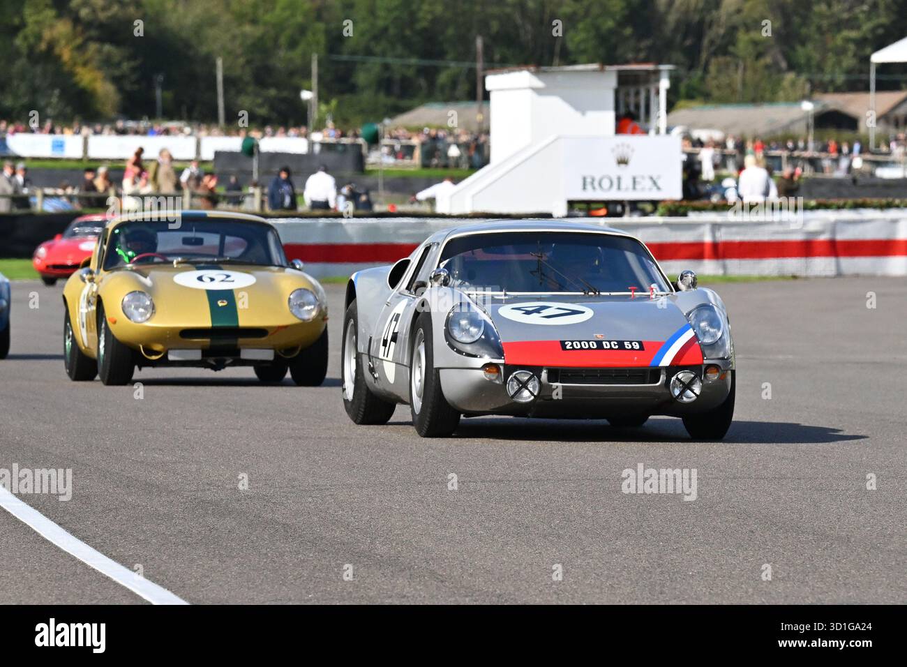 Andrew Smith, Porsche 904 Carrera GTS, Fordwater Trophy, ein fünfundzwanzig-minütiges Einzelfahrer-Rennen für serienbasierte GT- und Sportwagen Stockfoto