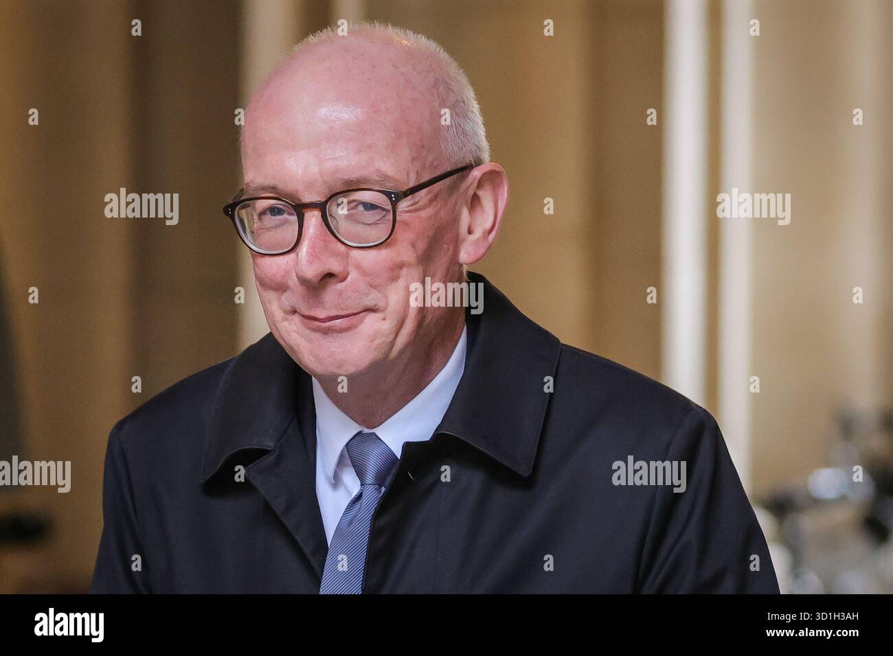 London, Großbritannien. Oktober 2025. Pat McFadden, Staatssekretär für Arbeit und Pensionen, Minister für zwischenstaatliche Beziehungen, Abgeordneter Wolverhampton South East. Die Minister nehmen an der Kabinettssitzung der Regierung in der Downing Street, London, Vereinigtes Königreich, teil, die heute Nachmittag stattfindet. Quelle: Imageplotter/Alamy Live News Stockfoto