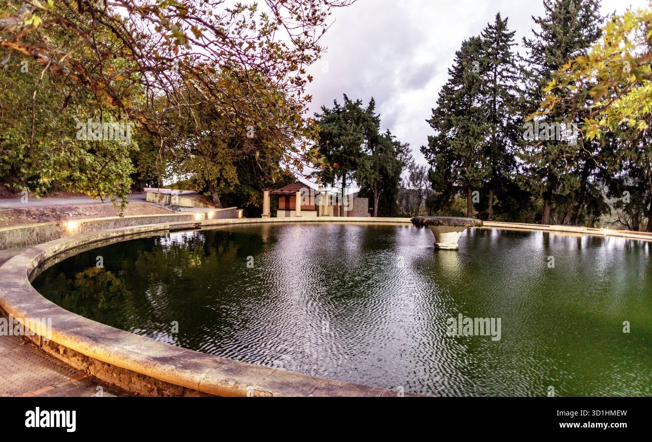 St. Nikolaus Brunnen Rhodos Griechenland Stockfoto