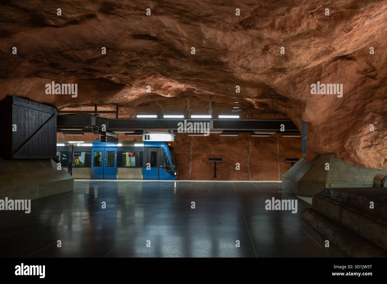U-Bahn-Station stockholm Stockfoto