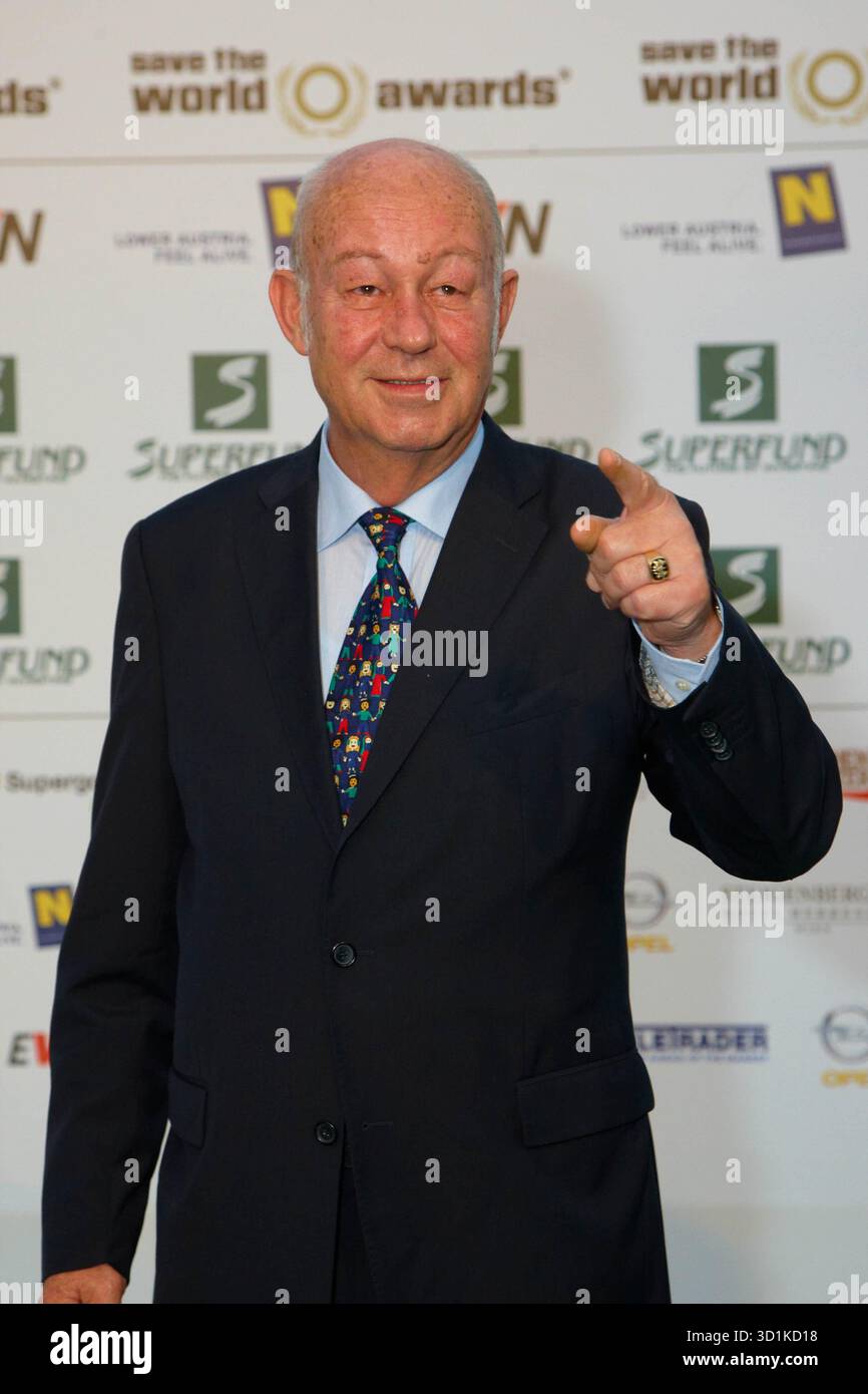 Helmut KUTIN (SOS Children's Villages International), Roter (grüner) Teppich, Save the World Awards im Kernkraftwerk Zwentendorf am 24. Juli 2009 in Zwentendorf, Österreich. - 20251028 PD11368 Credit: APA-PictureDesk/Alamy Live News Stockfoto