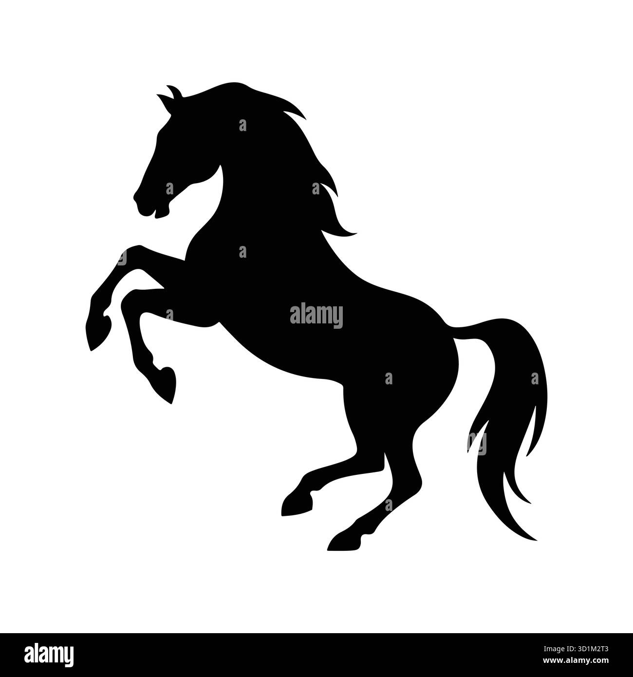 Silhouette des Pferdevektors Stock Vektor