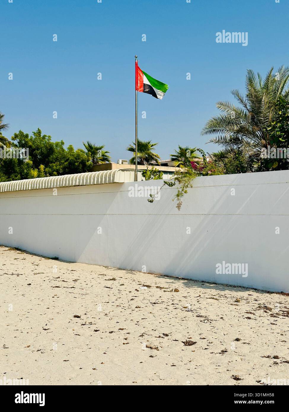 Flagge der Vereinigten Arabischen Emirate Stockfoto