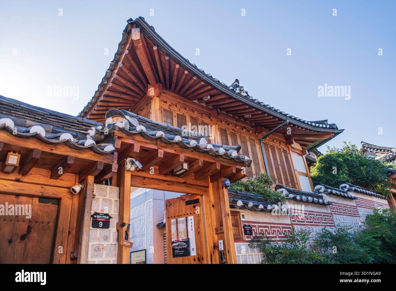 Bukchon Hanok Village. Seoul. Südkorea. Stockfoto