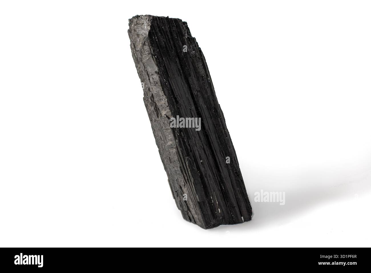 Schwarzes Turmalinstück Stockfoto