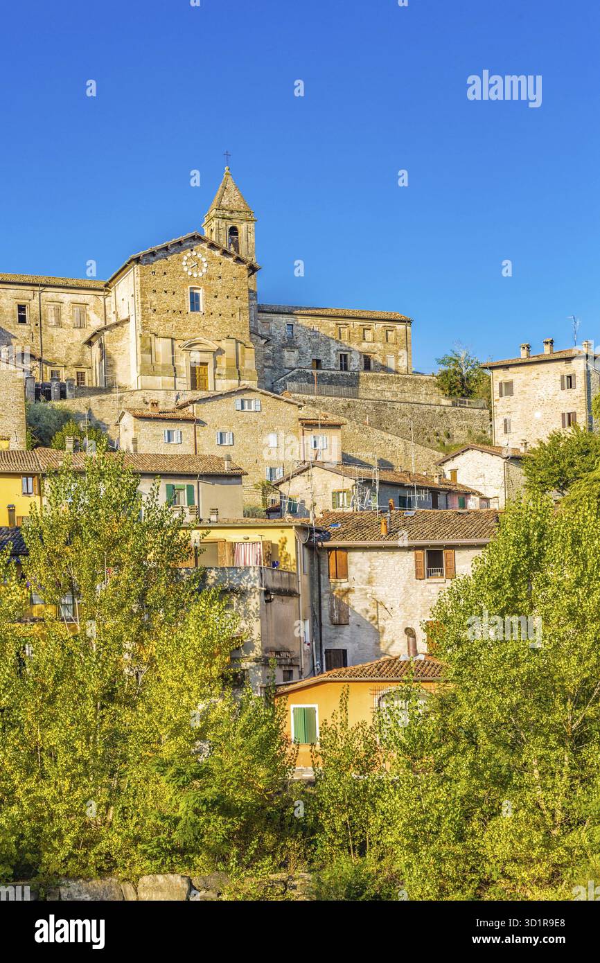 Mittelalterliches Dorf in der Emilia Romagna in Italien Stockfoto