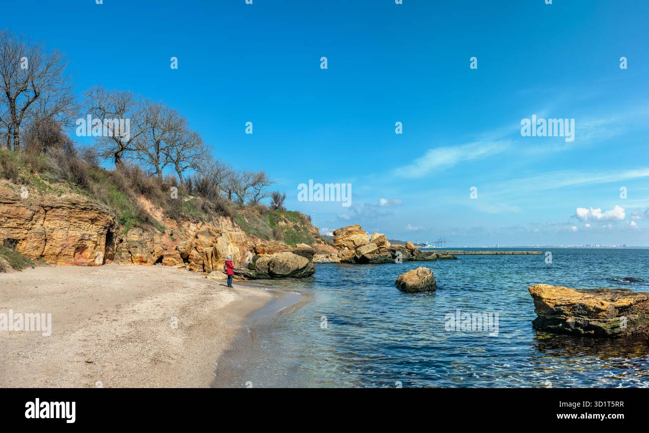 Wild Beach in Odessa, Ukraine Stockfoto