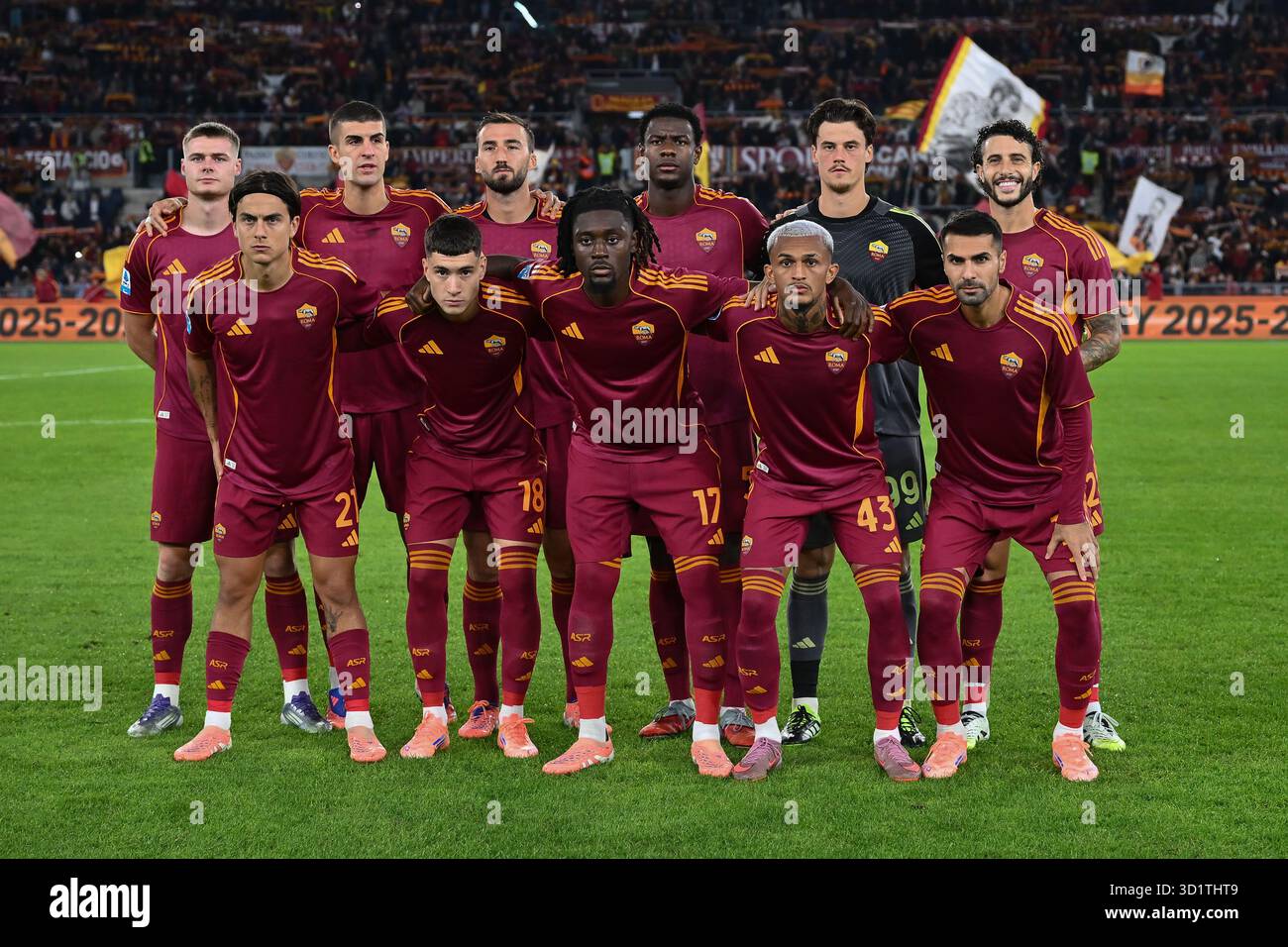 Rom, Italien. Oktober 2025. Am 9. Tag der Serie A-Meisterschaft zwischen A.S. Roma und Parma Calcio 1913 im Olympiastadion am 29. Oktober 2025 in Rom, Italien. Quelle: Unabhängige Fotoagentur/Alamy Live News Stockfoto