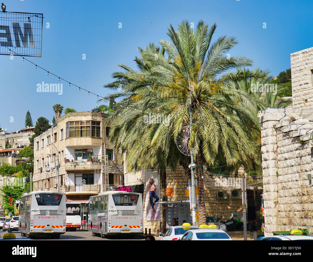 Straßenszene in Nazareth Stockfoto