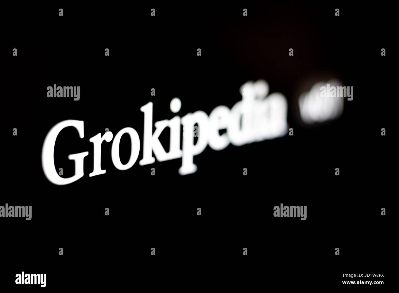 Kalifornien, USA. Oktober 2025. Elon Musks XAI hat Grokipedia ins Leben gerufen, eine KI-generierte Online-Enzyklopädie. Quelle: Stu Gray/Alamy Live News Stockfoto