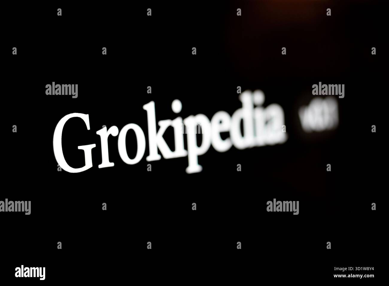 Kalifornien, USA. Oktober 2025. Elon Musks XAI hat Grokipedia ins Leben gerufen, eine KI-generierte Online-Enzyklopädie. Quelle: Stu Gray/Alamy Live News Stockfoto