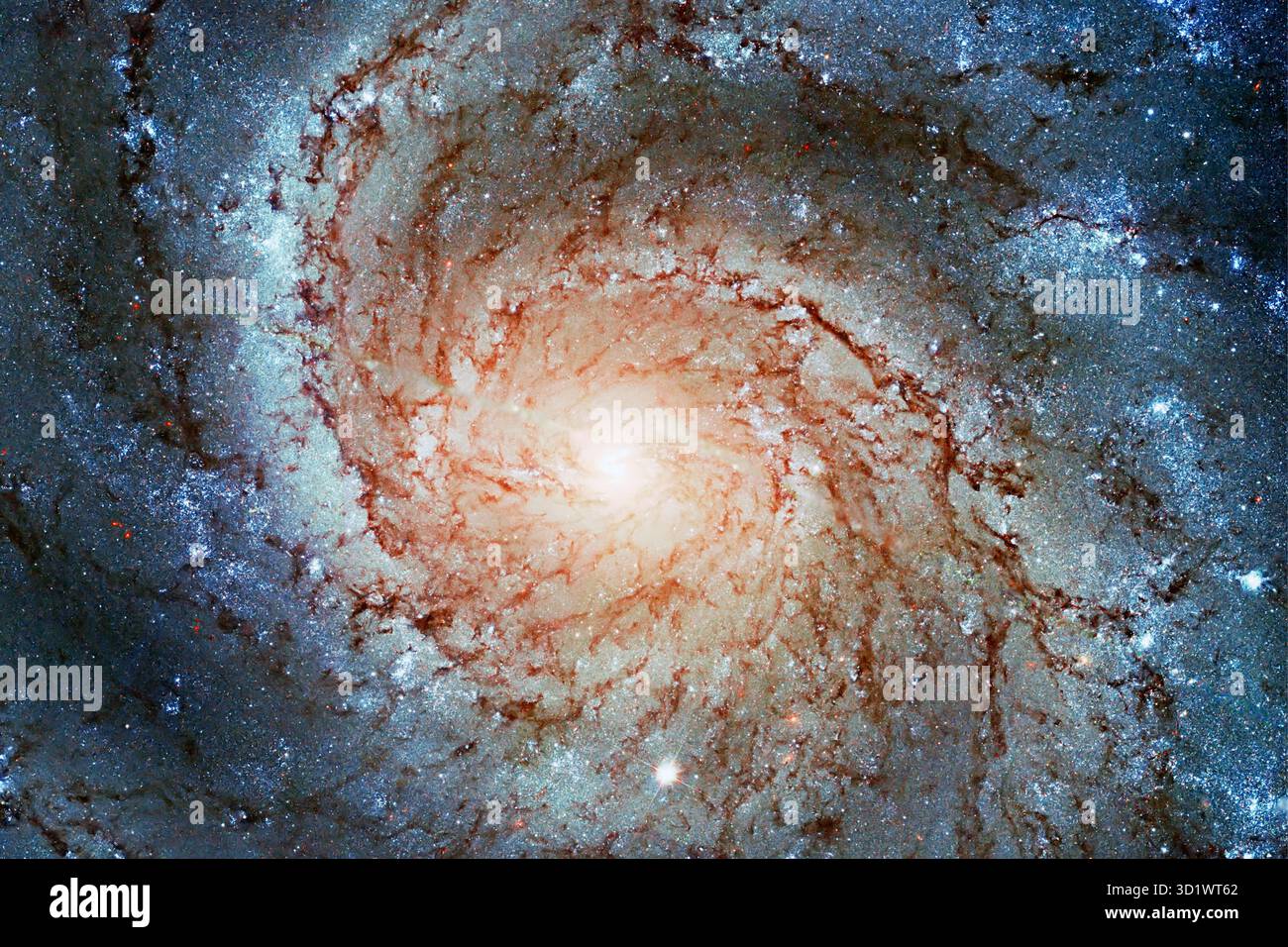 Pinwheel Galaxy Messier 101, M101 im Sternbild Ursa wesentliche Elemente dieses Bildes sind von der NASA eingerichtet. Stockfoto
