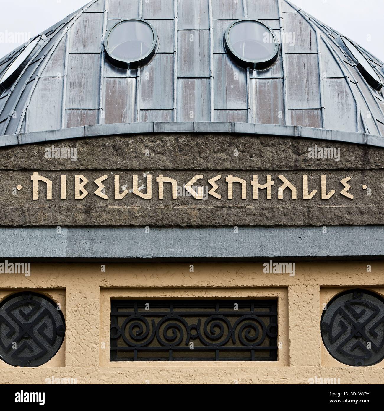 Nibelungenhalle, Königswinter, Siebengebirge, Nordrhein-Westfalen, Deutschland, Europa Stockfoto