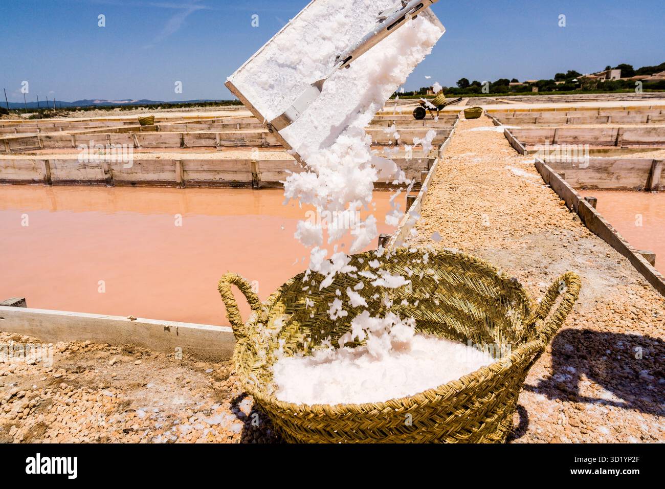 Salzgewinnungsteiche Stockfoto