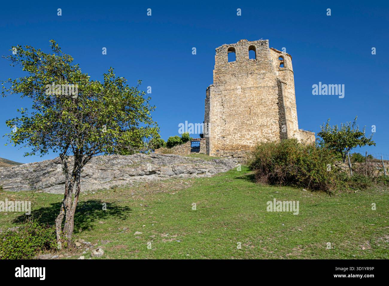 Kirche des süßen Namens Maria von Torremuña, 16. Jahrhundert, Torremuña, La Rioja, Spanien, Europa Stockfoto