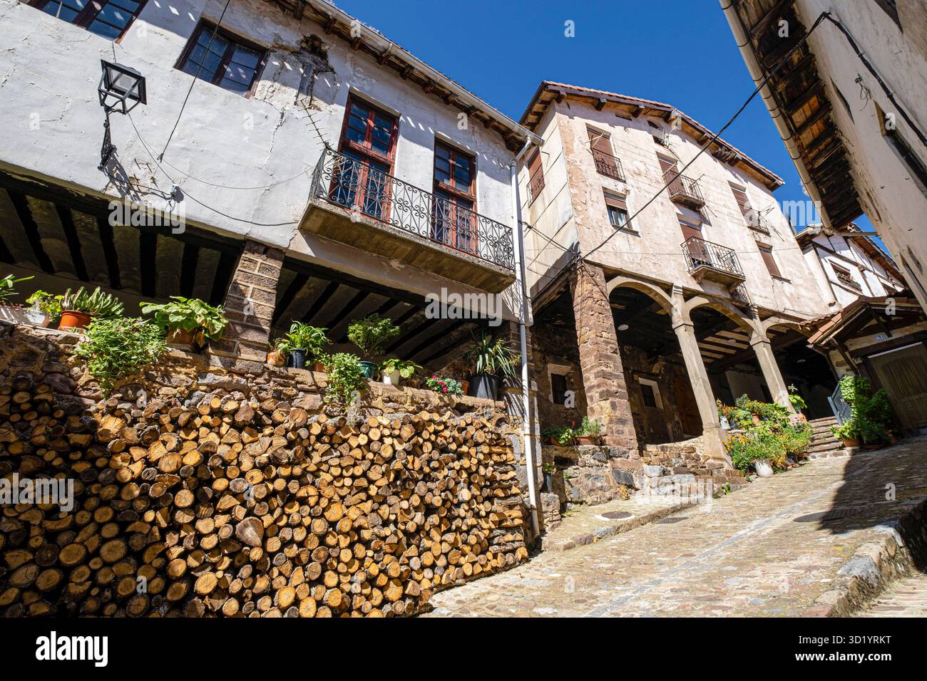 Ortigosa de Cameros Village, La Rioja, Spanien Stockfoto