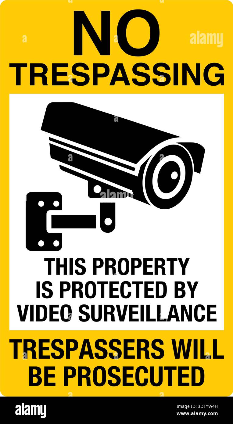 CCTV-Überwachungskameras sind Sicherheitsgeräte, die zur Überwachung und Aufzeichnung von Aktivitäten in verschiedenen Bereichen wie Privathaushalten, Unternehmen und Industrie verwendet werden Stock Vektor
