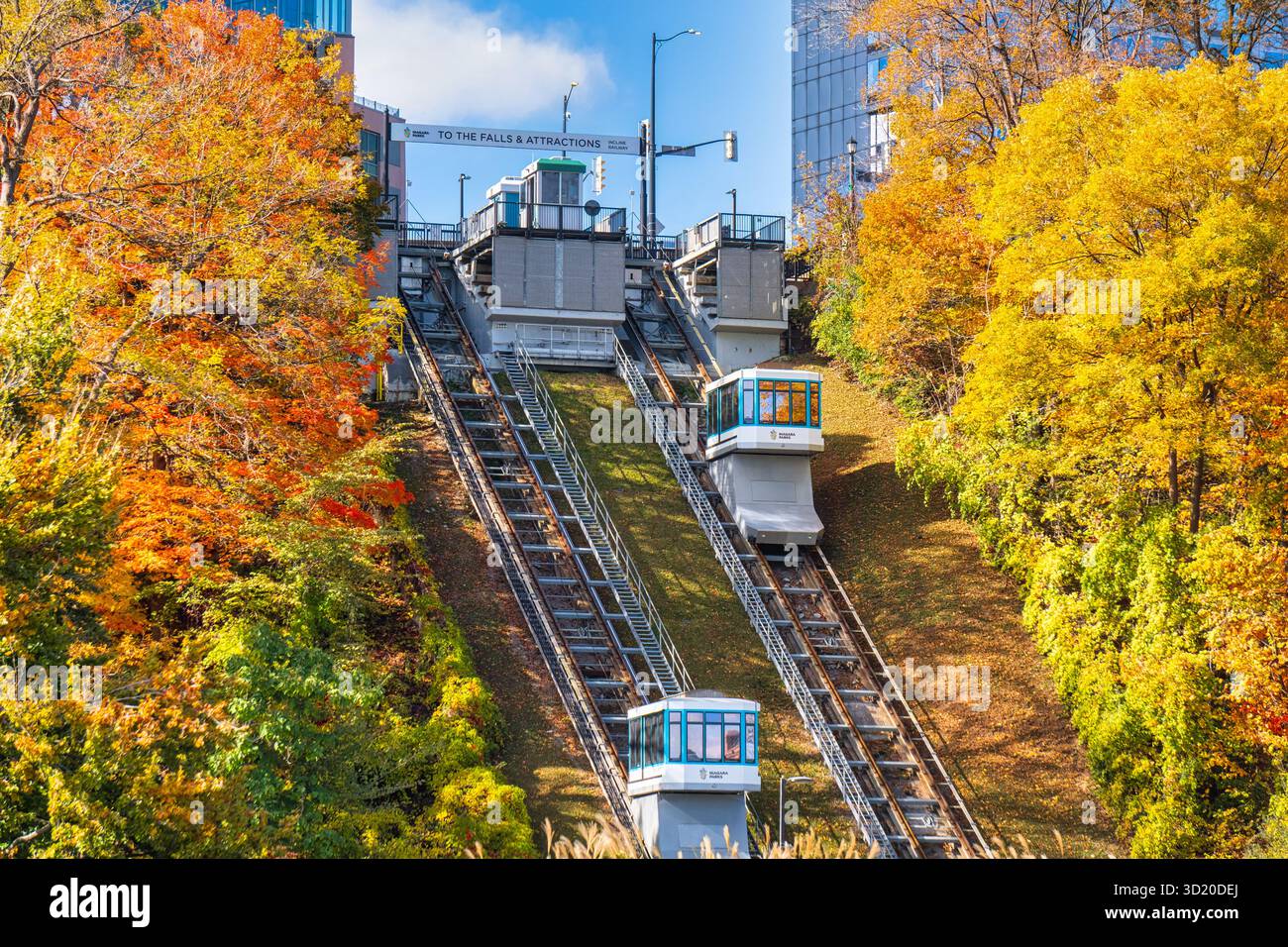 Die Falls Incline Railway ist eine direkte und schnelle Sightseeing- und Transportmöglichkeit, die die Touristen zwischen den beliebten Touristenattraktionen A verbindet Stockfoto