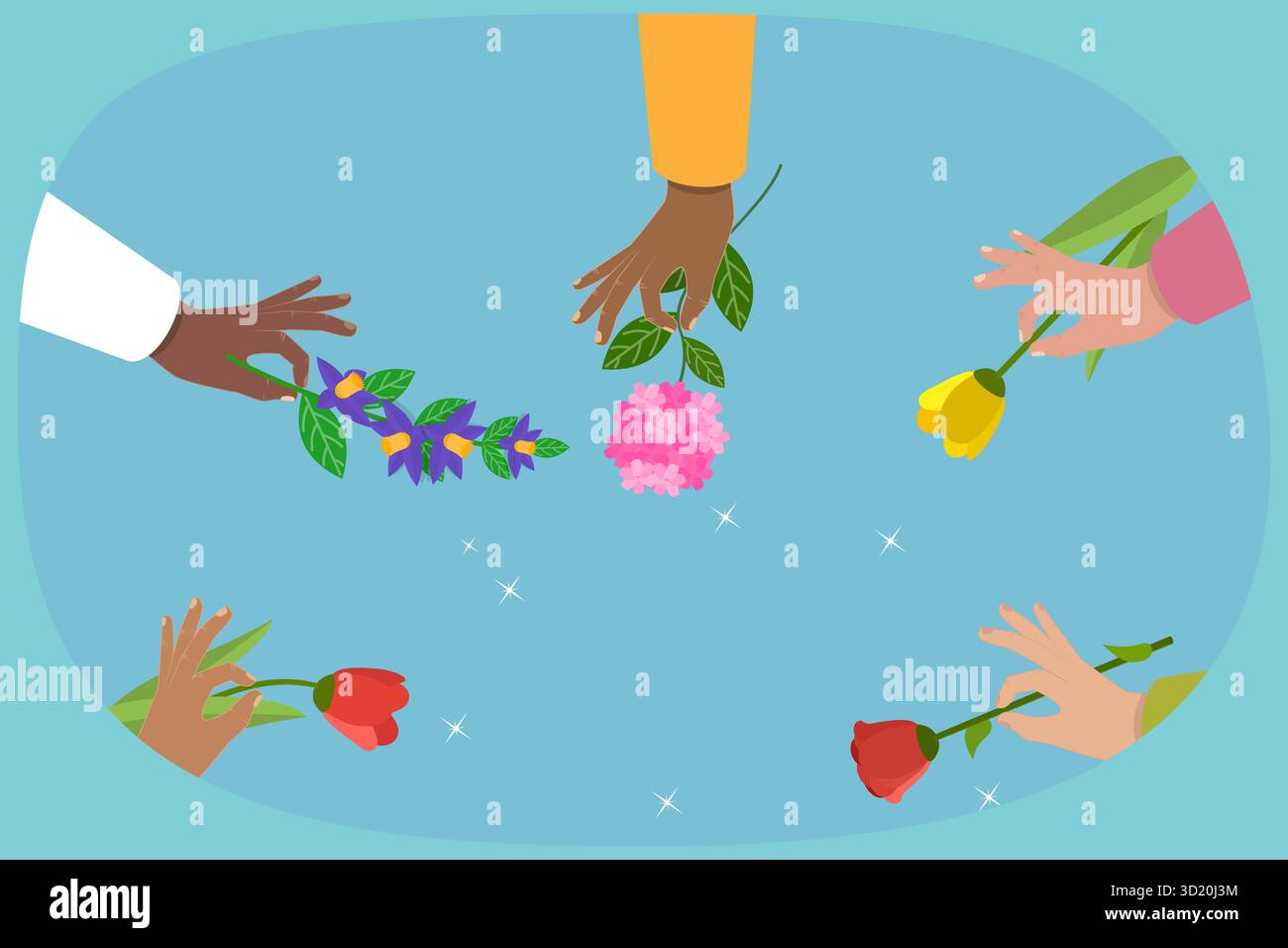 3D Isometrische flache Illustration von Wohltätigkeit und Spende, schenken und teilen Sie Ihre Liebe zu People3D Isometrische flache Illustration von CH Stockfoto