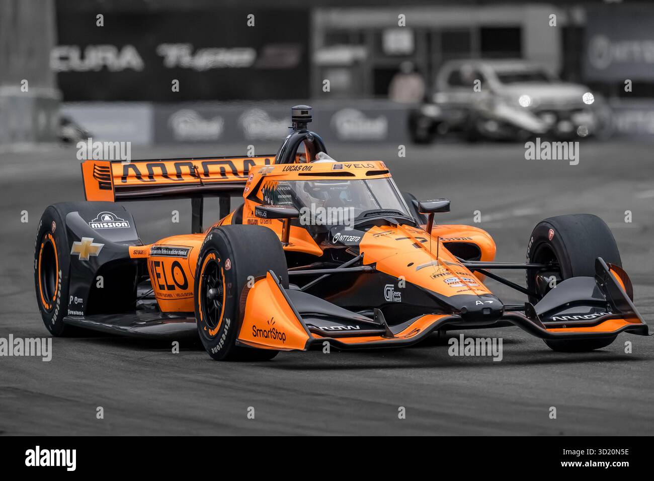 NTT INDYCAR SERIE 2025: Acura Grand Prix von Long Beach Christian Lundgaard Stockfoto