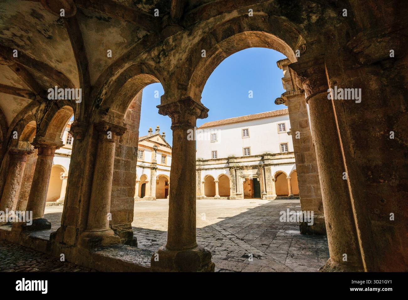 Hauptkloster, Kloster Christi, Jahr 1162, Tomar, Santarem Bezirk, Medio Tejo, Zentralregion, Portugal Stockfoto