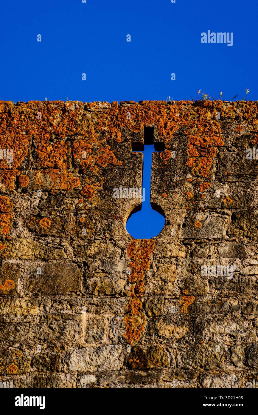 Templerburg von Tomar, Jahr 1162, Nationaldenkmal, Tomar, Santarem Bezirk, Medio Tejo, Region Centro, Portugal, Europa Stockfoto