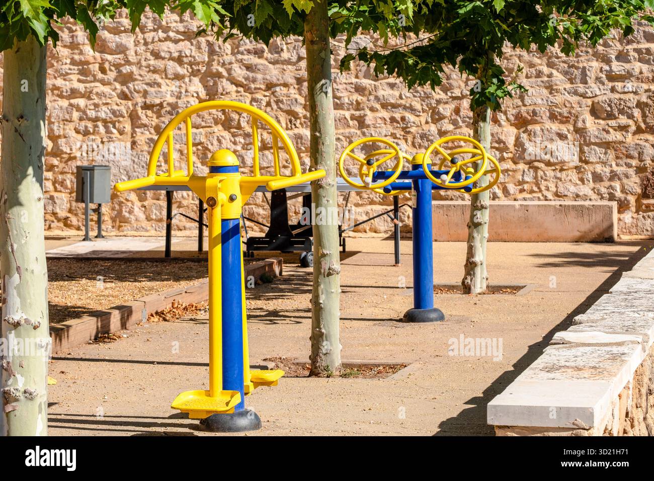 Turnkurs für Senioren, Retortillo de Soria, Soria, autonome Gemeinschaft von Castilla y León, Spanien, Europa Stockfoto