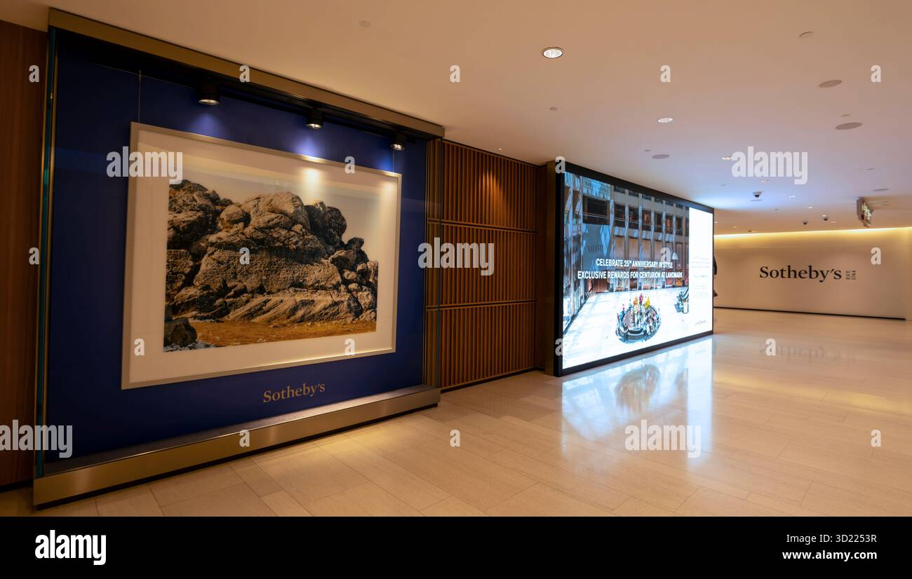 Sothebys, Hongkong, China. Stockfoto