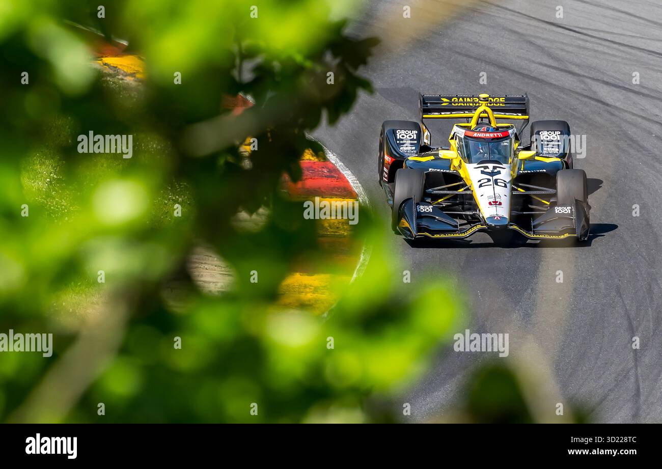 NTT INDYCAR SERIE 2025: XPEL Grand Prix Colton Herta Stockfoto