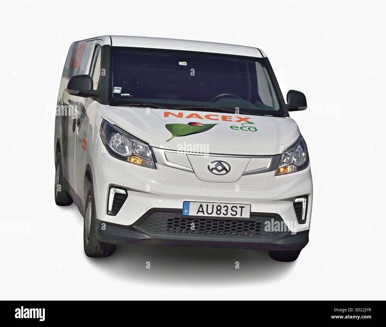 NACEX ECO Lieferwagen mit Paketen Stockfoto