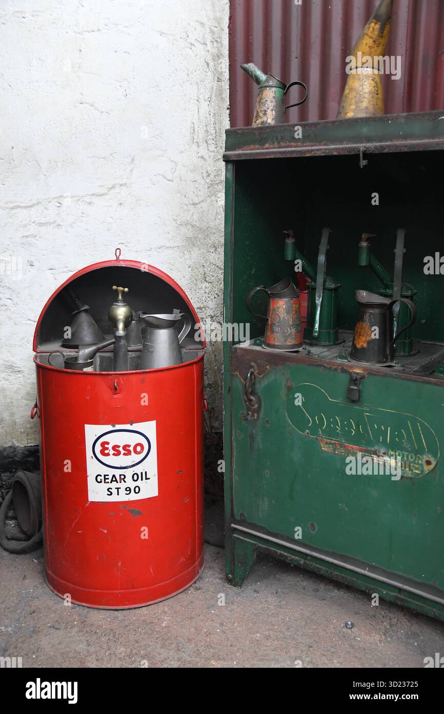 Vintage Esso Getriebeöl Stockfoto