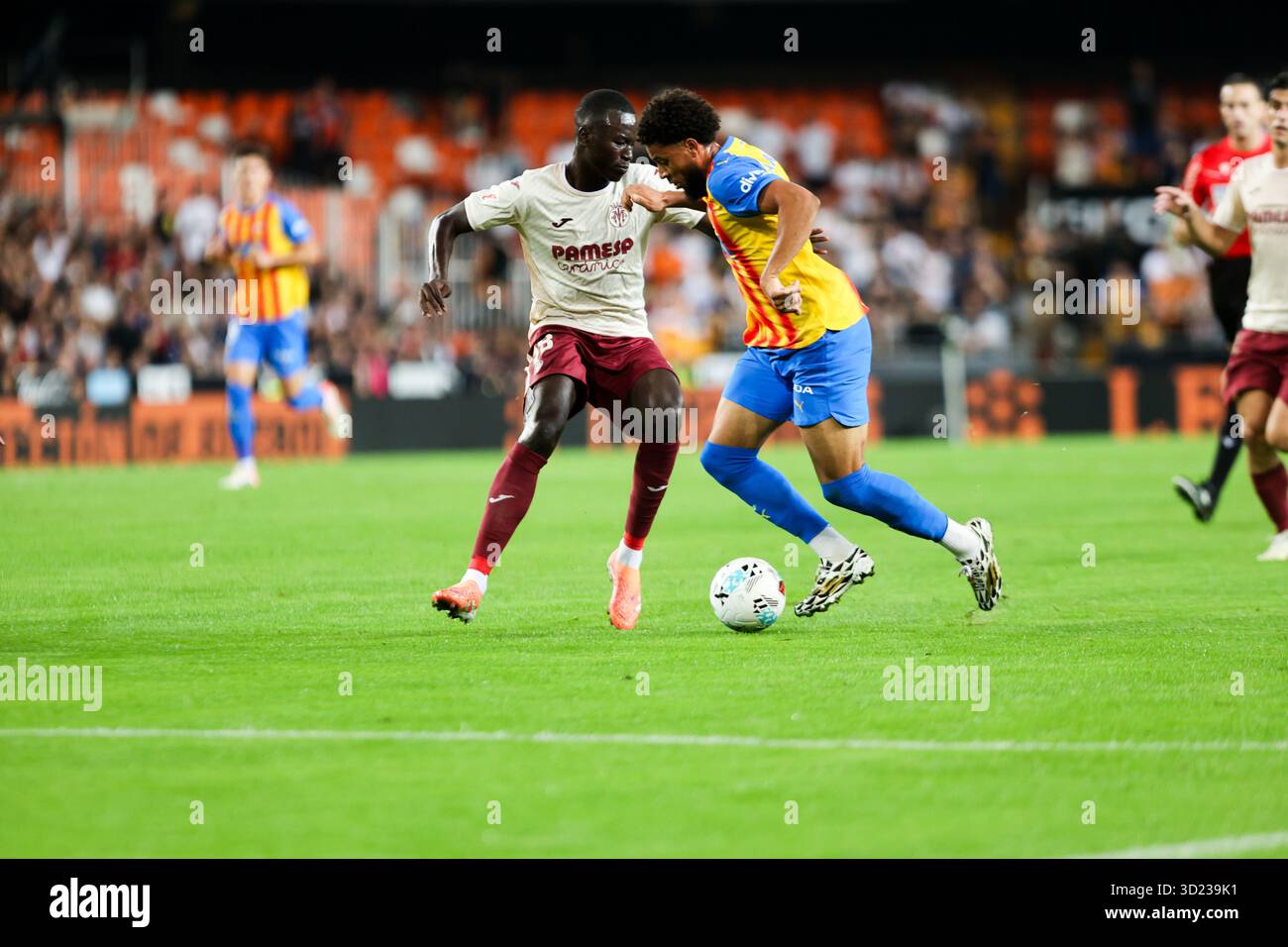 ARNAUT DANJUMA VON VALENCIA CF Stockfoto