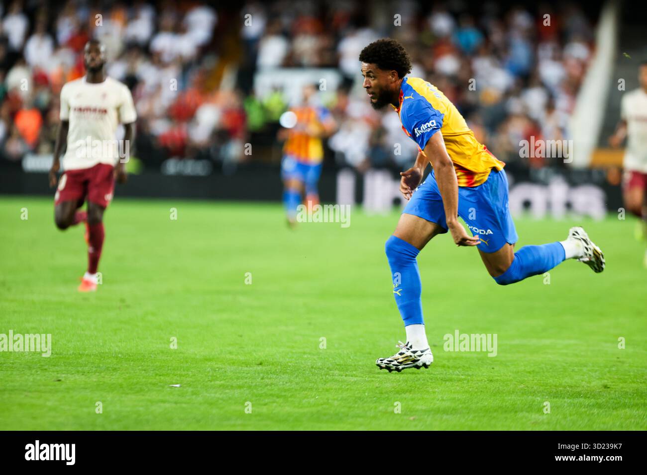 ARNAUT DANJUMA VON VALENCIA CF Stockfoto
