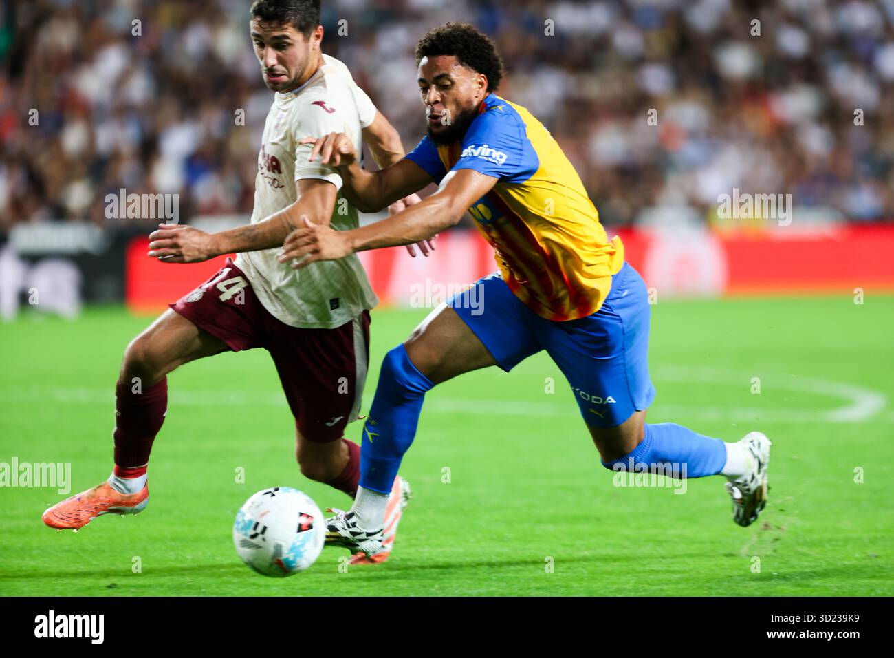 ARNAUT DANJUMA VON VALENCIA CF Stockfoto