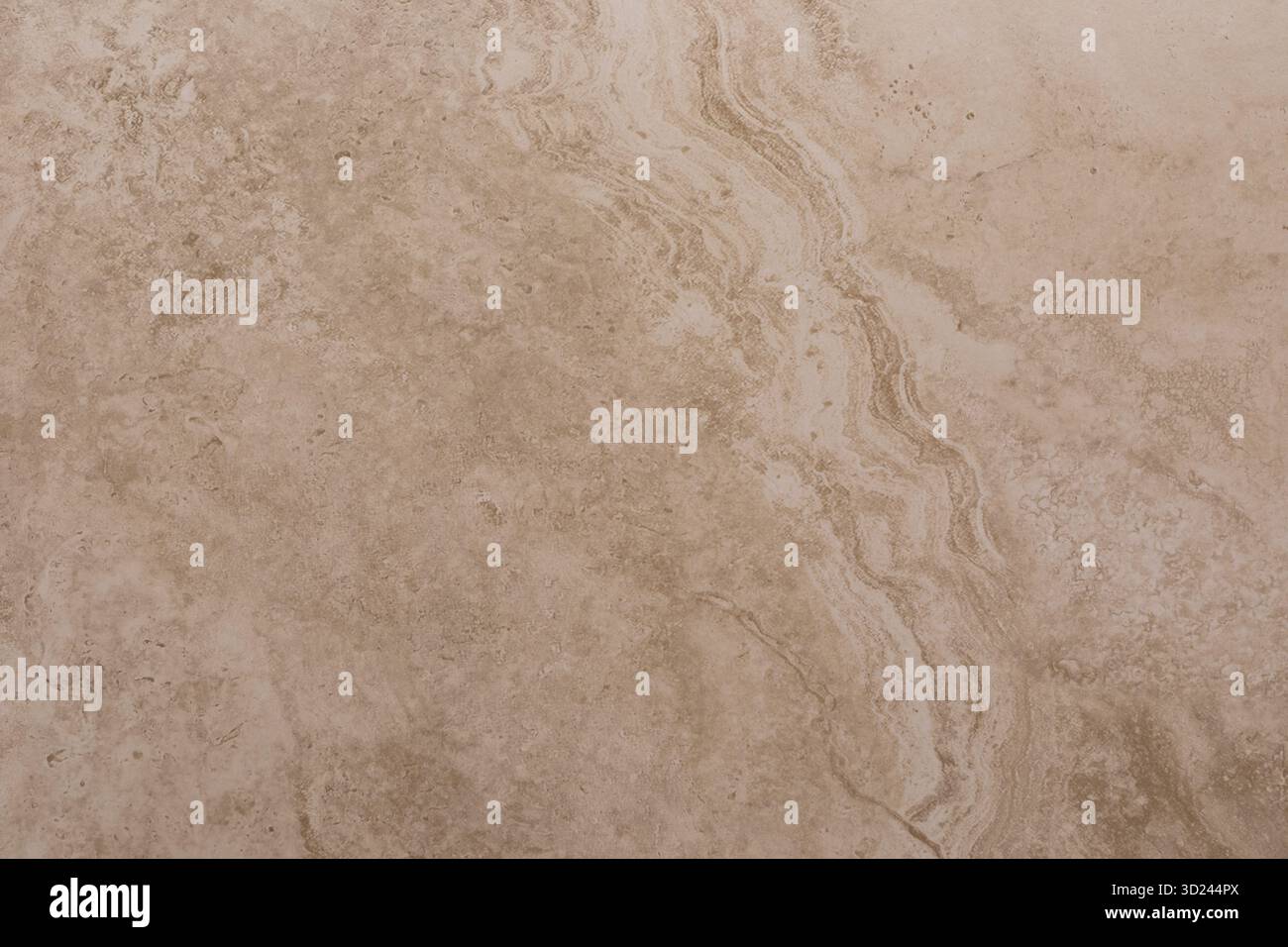 Elegante, hellbeige Marmoroberfläche mit natürlichen Mustern und Texturen für die Innenarchitektur Stockfoto