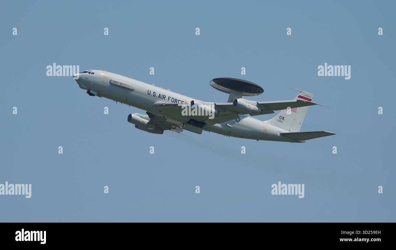 USAF Boeing E-3 Sentry von Tinker AFB, Oklahoma Stockfoto