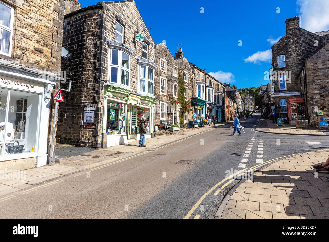 Pately Bridge, Yorkshire, UK, England, Pately Bridge UK, Pately Bridge Yorkshire, Pately Bridge Town, Market Town, Town, Road, Street, Nidderdale Stockfoto