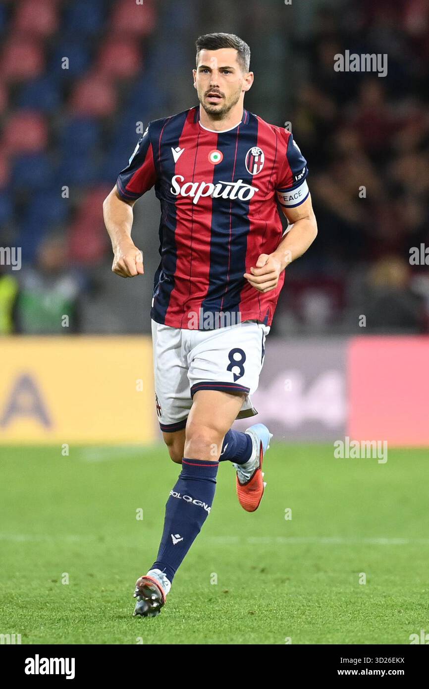 Bologna, Italien. Oktober 2025. Remo Freuler (Bologna FC) während des Spiels Bologna FC vs Torino FC, italienische Fußball Serie A in Bologna, Italien, 29. Oktober 2025 Credit: Independent Photo Agency/Alamy Live News Stockfoto
