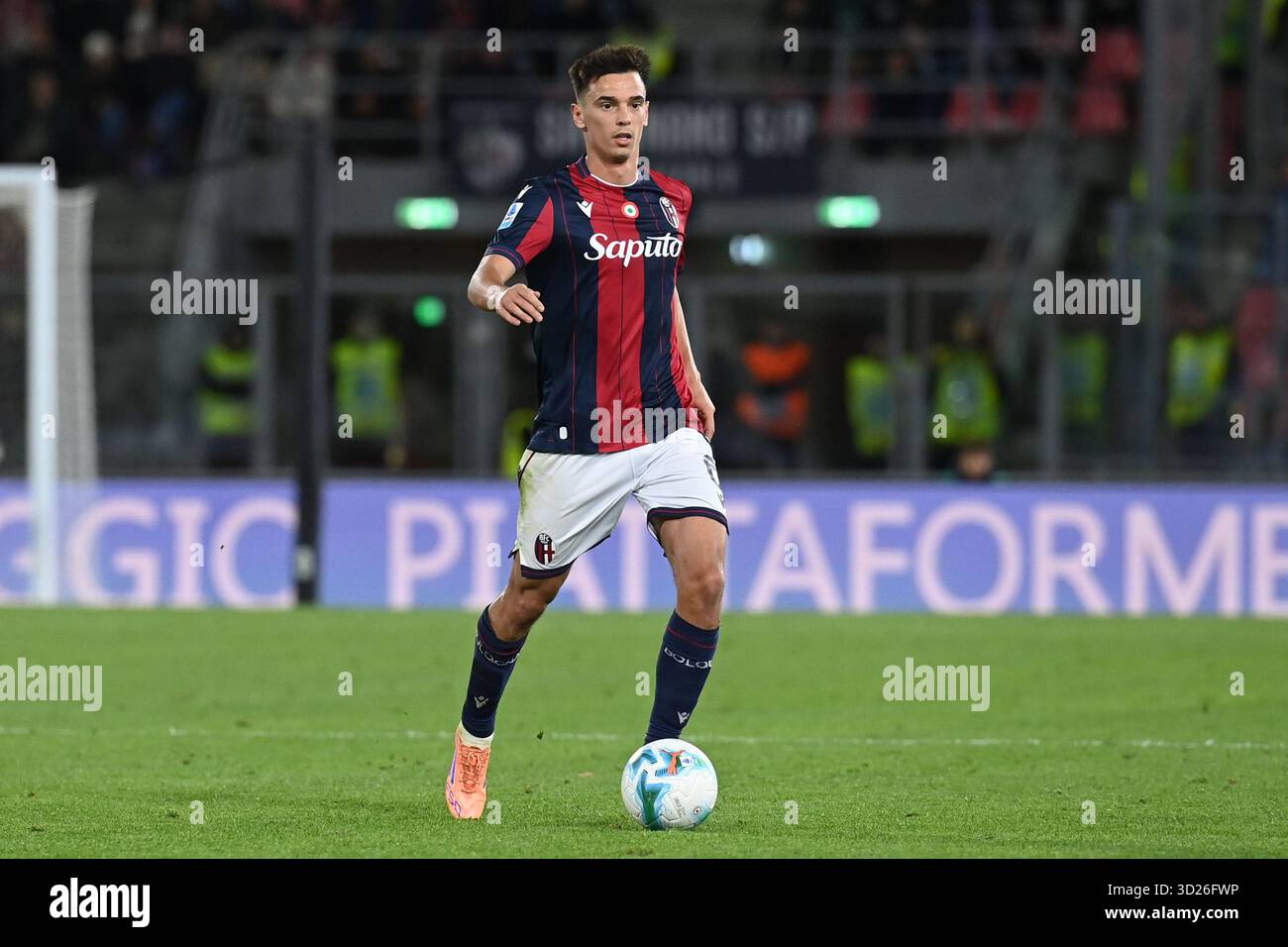 Bologna, Italien. Oktober 2025. Nikola Moro (Bologna FC) in Aktion während des Spiels Bologna FC gegen Torino FC, italienische Fußball Serie A in Bologna, Italien, 29. Oktober 2025 Credit: Independent Photo Agency/Alamy Live News Stockfoto