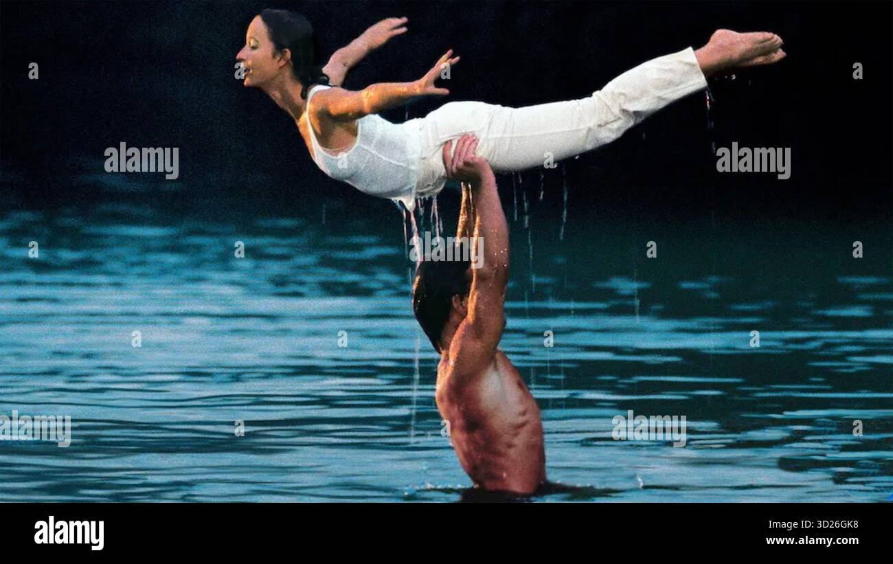 DIRTY DANCING 1987 Vestron Pictures Film mit Patrick Swayze und Jennifer Grey Stockfoto