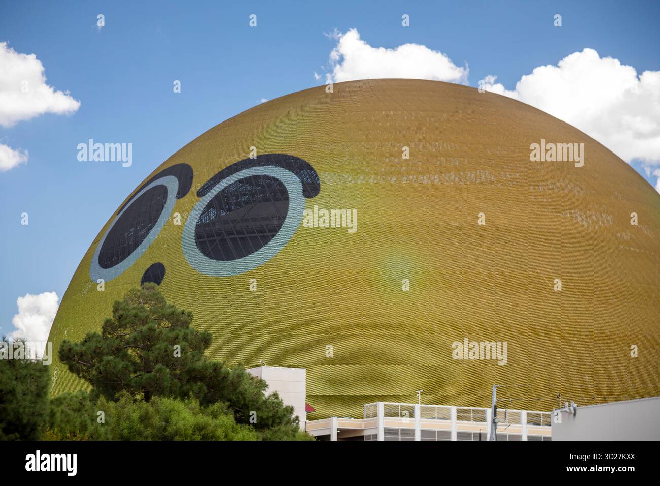 Las Vegas, Nevada - die Las Vegas Sphere, ein Veranstaltungsort für Musik und Unterhaltung. Das Äußere verfügt über ausgeklügelte LED-Anzeigen. Stockfoto