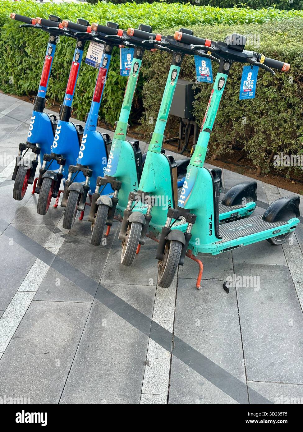 Neue DOT-Motorroller dubai Stockfoto