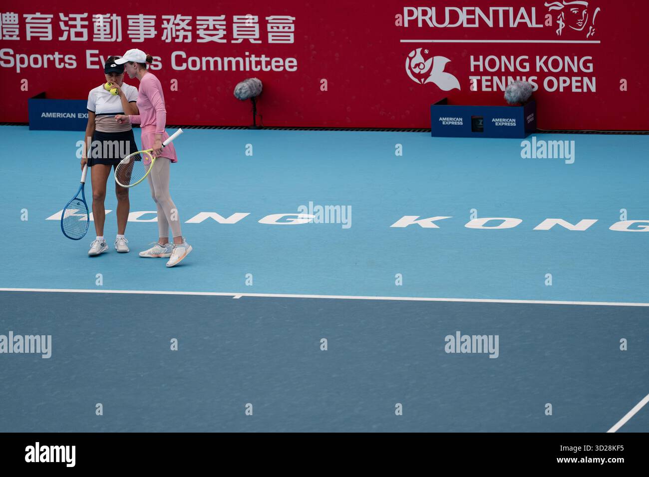 2025 WTA 250 - Prudential Hong Kong Tennis Open auf dem Victoria Park Tennis Court, Hongkong Stockfoto