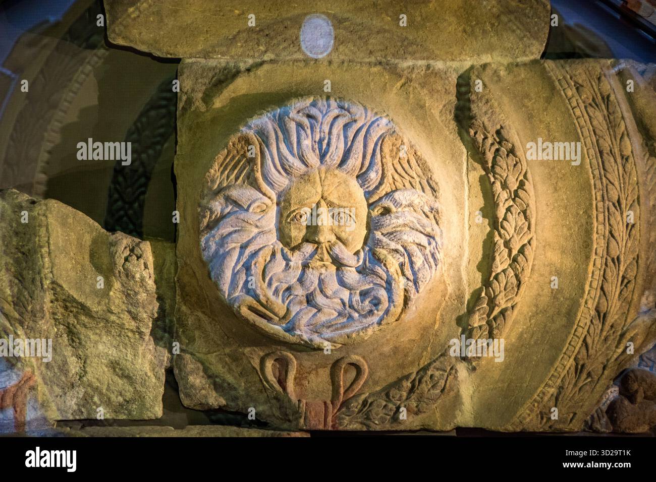 Gorgons Kopf, der 1790 entdeckt wurde Stockfoto