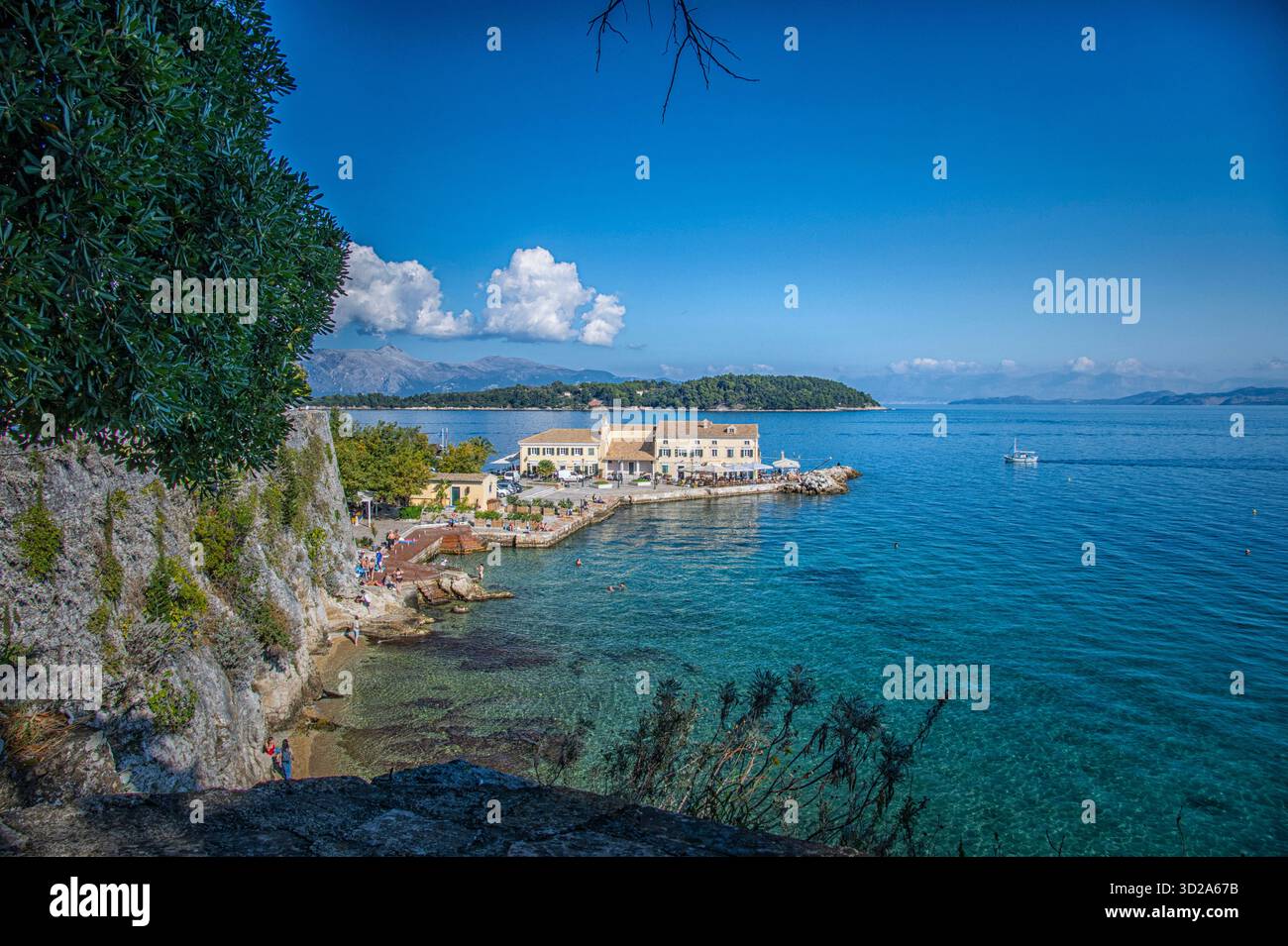 Apollodorou vom Kunstmuseum auf Kreta, mit Falariki Beach unten links Stockfoto