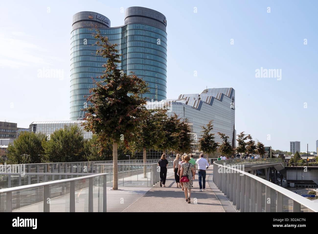 Hauptsitz der Rabobank in Utrecht in den Niederlanden. Stockfoto