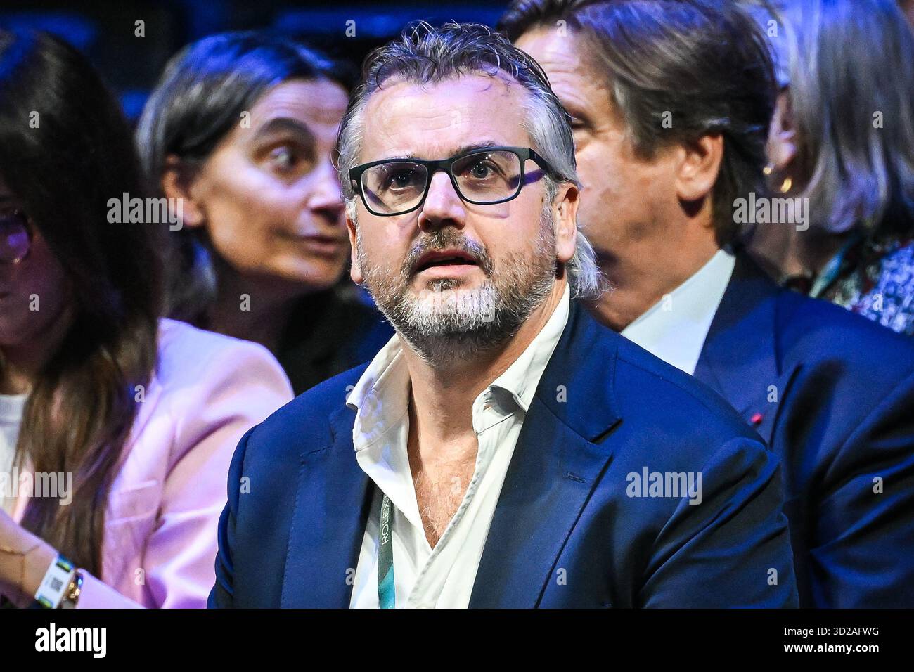 David MASSEY während des fünften Tages des Rolex Paris Masters 2025, ATP Masters 1000 Tennisturniers am 31. Oktober 2025 in der La Defense Arena in Nanterre bei Paris Stockfoto