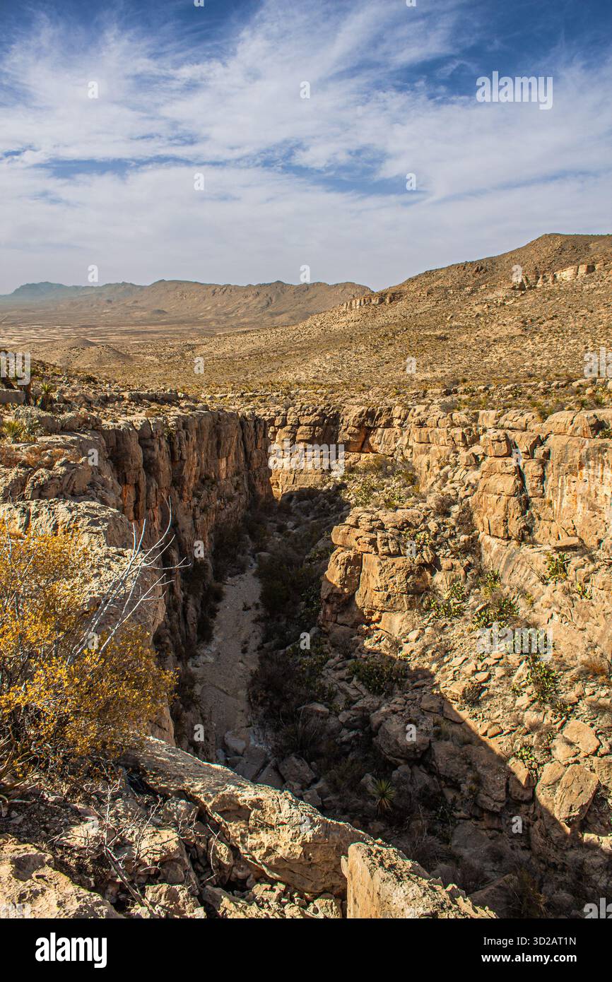 Blick auf den Devils Canyon im Big Bend National Park, Texas, USA Stockfoto